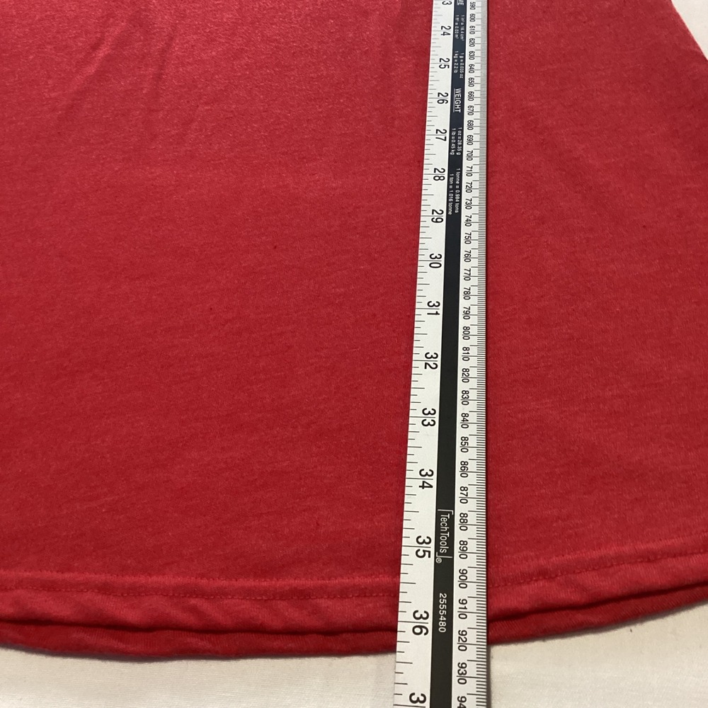 Boxercraft NWT L Red Varsity Stripe Lace Up T-Shirt SportsDress Short Sleeve - Picture 5 of 7